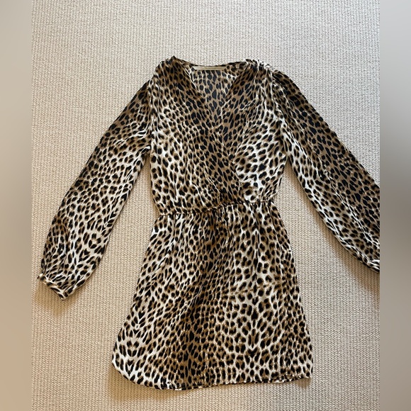 Silky leopard print dress. - Picture 3 of 6